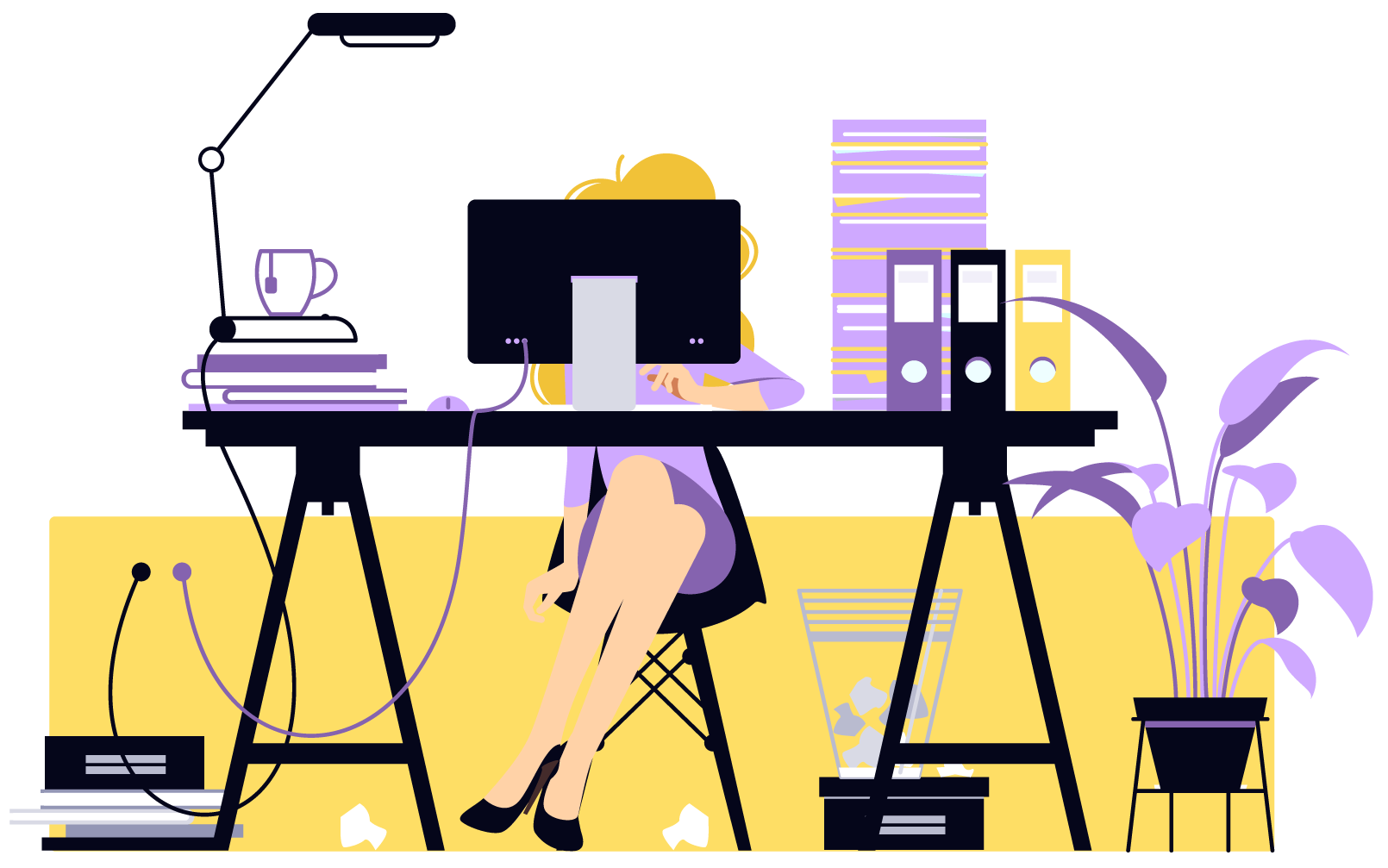 Woman working in office